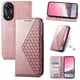 thumbnail image 1 of Funda Flip FOXDOCK para OPPO A78 4G , Estilo Billetera con Diseño Rombo, Correa de Mano y Soporte, Uso Diario, 1 of 6
