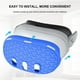 thumbnail image 4 of VR Accesorios Set Para Meta Quest 3, Incluye 7 Pcs: Cubierta protectora para la cara, empuñaduras para el mando, cubierta para los auriculares, protector para la lente y cubierta para la carcasa-Azul, 4 of 8