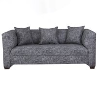 Muebles América - Sofá Metro 3 Cuerpos Cuero Auris Gris