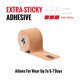 thumbnail image 2 of Cinta kinesiológica RockTape Go, extra adhesiva, precortada, color beige, 2 of 7