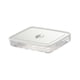 thumbnail image 5 of Caja de almacenamiento de huevos para refrigerador, contenedor de huevos con tapa, reutilizable, con capacidad para 24 huevos, organizador de huevos, Blanco, 5 of 5