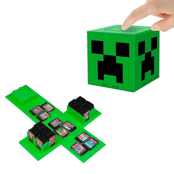 Estuche para tarjetas de juego doepeBAE 41 ranuras 7 cm M verde