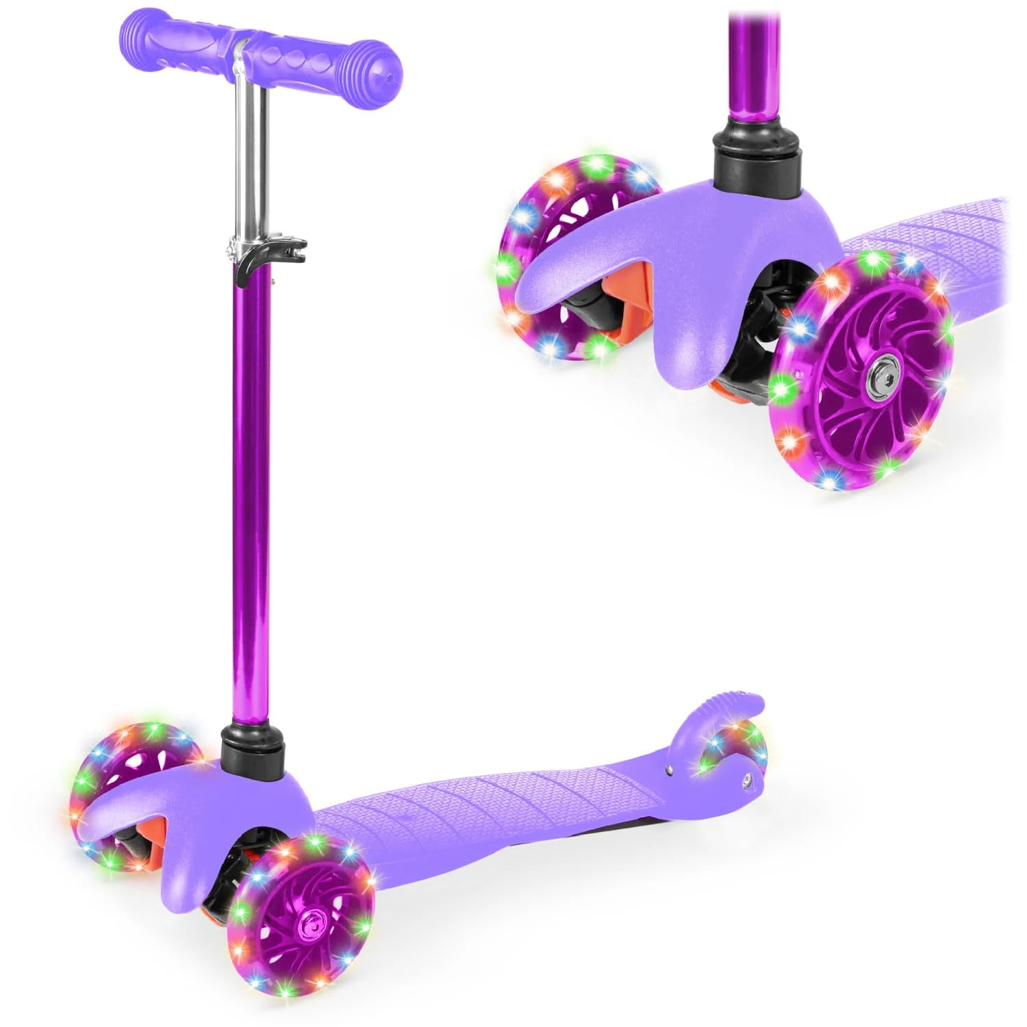 Kick Scooter Best Choice Products Para Niños Con Ruedas Iluminadas