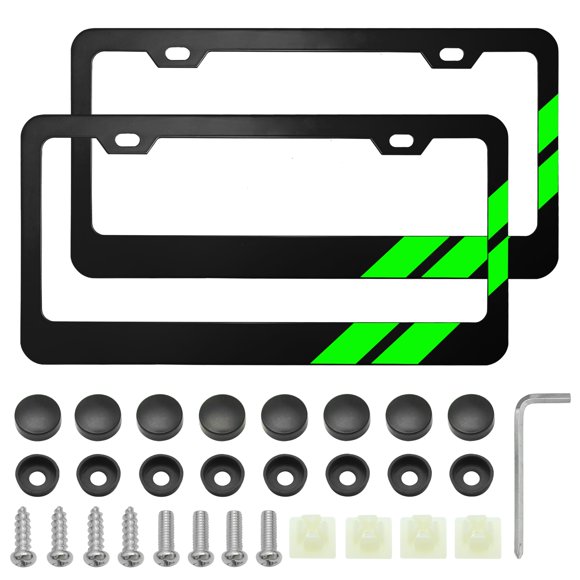 Marco para placa YOSRTER con ribete verde – Dodge
