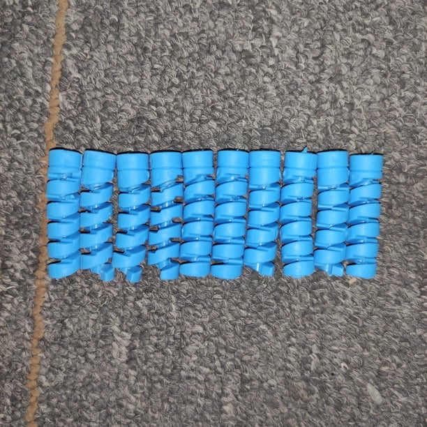 10pcs Spiral Cable Protector Desk Set - Organize and Protect Your Earphone and Data Cables with this Wire Winder and Holder - Perfect for Office Use