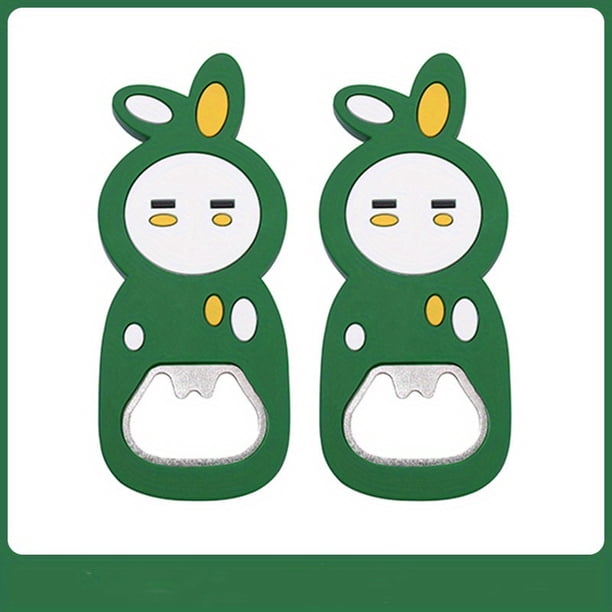 1/2/3pcs, Fridge Magnets, Cute Refrigerator Magnetic Beer Bottle Opener, Cartoon Magnetic Bottle Opener, Refrigerator Magnets, Whiteboard Magnets Sticker, Decorative Refrigerator Magnets, Kitchen Uten