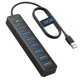 thumbnail image 1 of Hub USB PHIXERO de 7 puertos USB 3.2 con cable de 50 cm para PC, 1 of 7