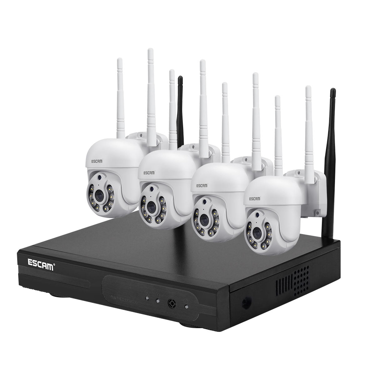 Kit Nvr 4 Cámaras Ip Wifi 1296p 3mp Escam Wnk714