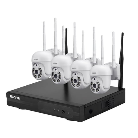 Kit Nvr 4 Cámaras Ip Wifi 1296P 3Mp Escam Wnk714