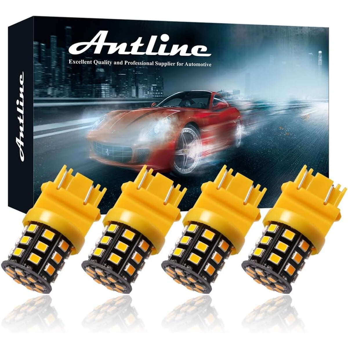 Antline - Ampolletas Led 3157 3156 Ambar 12v 24v Set 4