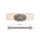 thumbnail image 3 of INSPIRE CHIC Cinturones Anchos Elásticos para Mujer Hebilla de Metal Cinturones Elásticos Negro y Beige, 3 of 7