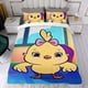thumbnail image 4 of Canticos Conjunto de sábanas temático, trío de piezas, cómodo y amigable con la piel, diseño único, regalo de decoración para el hogar para familiares, amigos y fans,173cm *218cm, 4 of 6