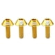 thumbnail image 3 of 4x aleación ligera de aleación de aluminio botella de agua jaula pernos m6 tornillos de oro, 3 of 5