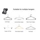 thumbnail image 5 of Ganchos con conector para colgar ropa Kclongvs, 60 unidades, ABS negro, 5 of 6
