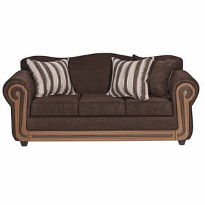 Colbox - Sofá Silverado 3 Cuerpos Tela Chocolate