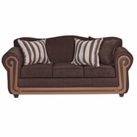 Colbox - Sofá Silverado 3 Cuerpos Tela Chocolate