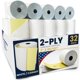 thumbnail image 1 of Papel para impresora PM Company 3" (7,6 cm) x 29 m paquete de 32 rollos 2 capas blanco/amarillo, 1 of 7