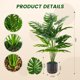 thumbnail image 3 of Planta Artificial Monstera Der Rose con Maceta Negra y Dorada, 3 of 3