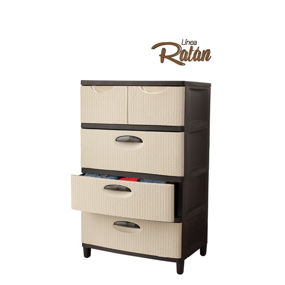 Cajonera super nova duo 4 niveles extra resistentes beige