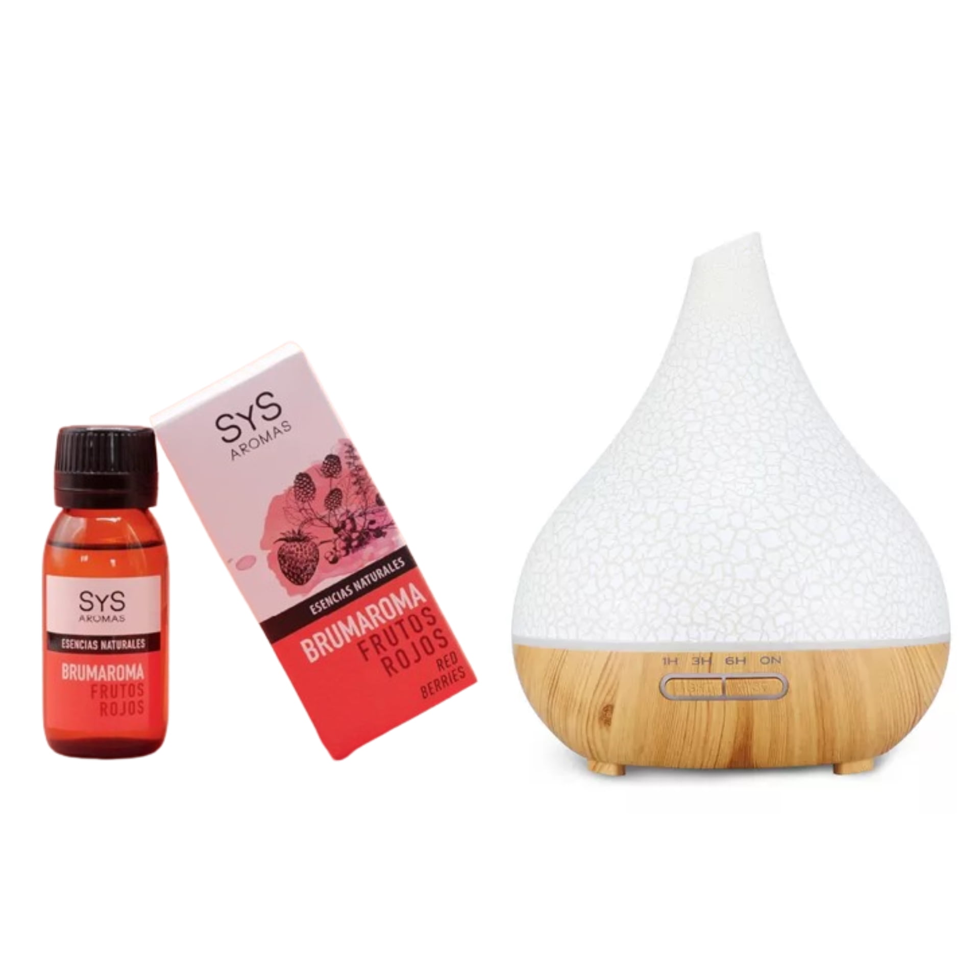 Brumaromas Ambientador Sys 50 Ml Frutos Rojo + Humidificador 400 Ml