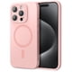 thumbnail image 1 of Funda ESR para iPhone 15 Pro Max con MagSafe, silicona rosa, 1 of 7