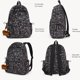 thumbnail image 4 of MOCHILA HOKMAH 38x10x30 cm Estampado Leopardo Morado, 4 of 9