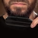 thumbnail image 2 of Cepillo para barba con mango de madera y buena elasticidad para hombres, ideal para peinar el bigote., 2 of 5
