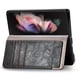 thumbnail image 2 of Luxury Artificial Leather Phone Case For Samsung Galaxy Z Fold 3 5G With Card Slot Flip Kickstand Phone Cover, For Galaxy Z Fold 3, Wallet Case, Durable PU Leather, Magnetic Flip, 2 of 3