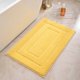 thumbnail image 1 of suxuMhao Tapete de Baño Amarillo Grueso Suave Antideslizante Absorbente, 19.7 X 31.5 Inch 1 Pack, Tapetes de Baño Modernas Minimalistas de Poliéster, Tapete de Piso Lavable para Baño Interior, 1 of 4