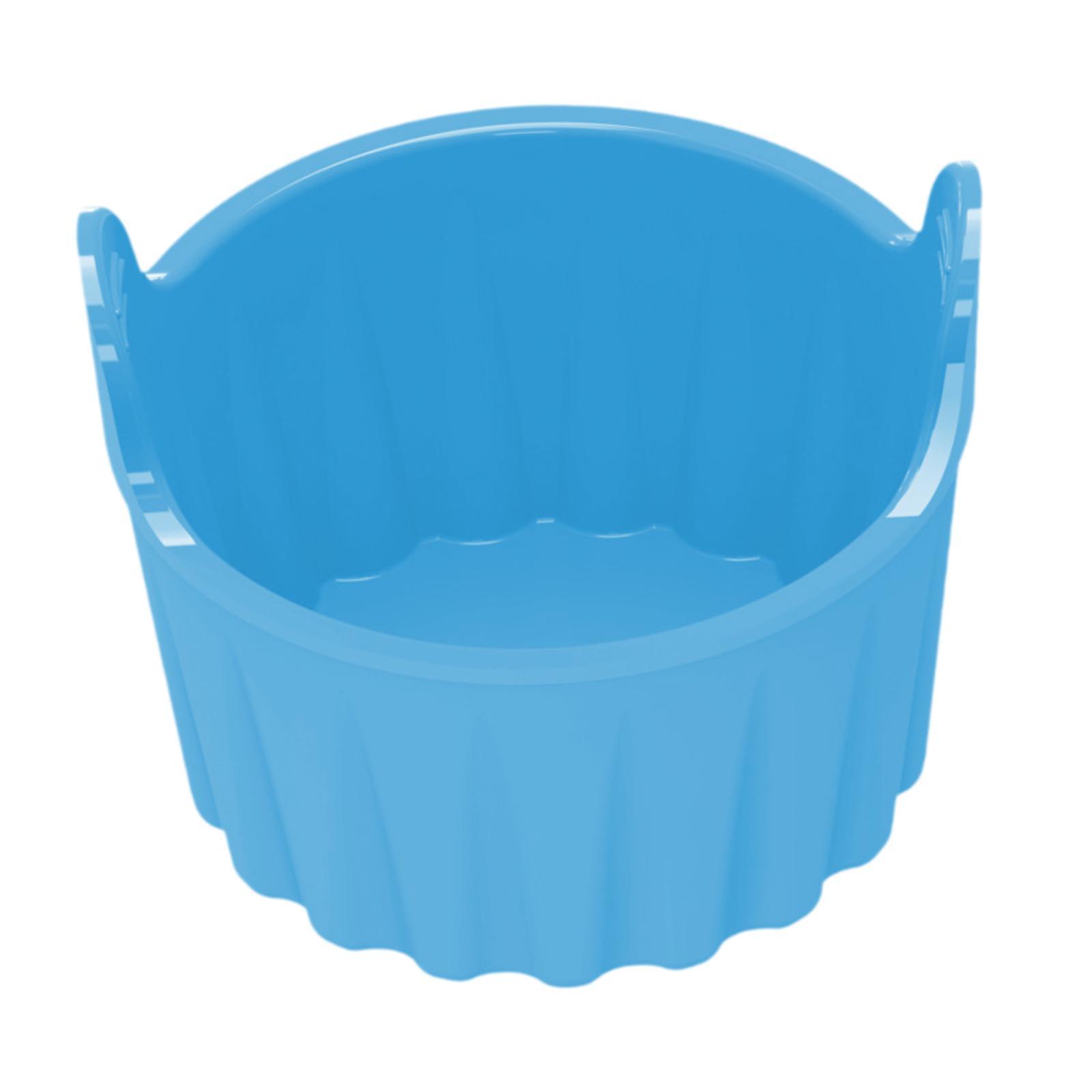 Bothyi - Taza Para Hornear Magdalenas Y Muffins De Silicona, Freidora De Aire, Revestimiento De Silicona Para Horno De Cocina, Azul