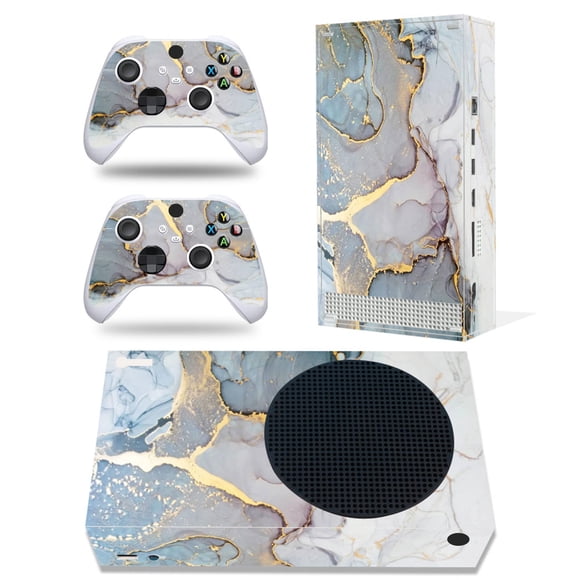 Capa decorativa SYGTOYUE Serie Mármol para Xbox Series S y 2 controles