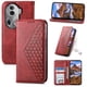 thumbnail image 1 of Funda Flip FOXDOCK para OPPO Reno 11 Pro 5G , Estilo Billetera con Diseño Rombo, Correa de Mano y Soporte, Uso Diario, 1 of 6