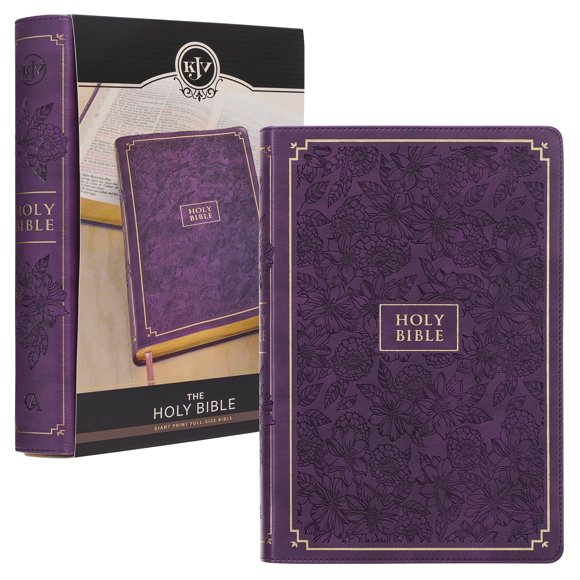 Libro Christian Art Gifts KJV Holy Bible con impresión gigante de tamaño completo