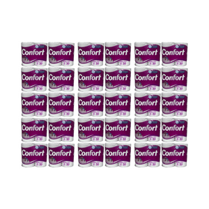 Pack 120 Rollos Papel Higiénico Confort Doble Hoja 30Mts