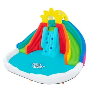 Bestway - Parque Castillo Tobogan Acuático Inflable 4.50X3.82X2.77M Celeste Tamaño Único