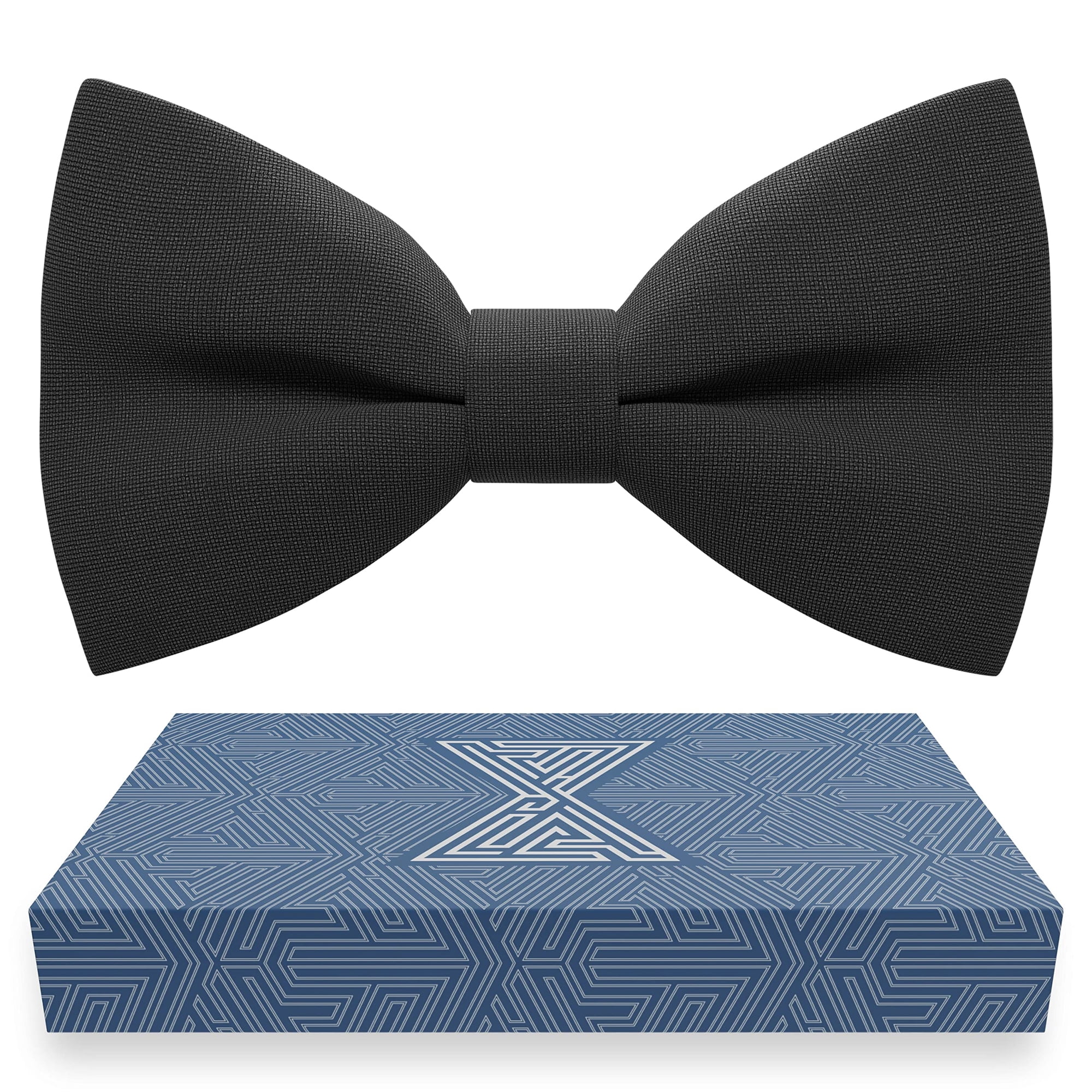 Pajarita Negra De Tela Con Lazo, Unisex, Ajustable, De Estilo Bow Tie House