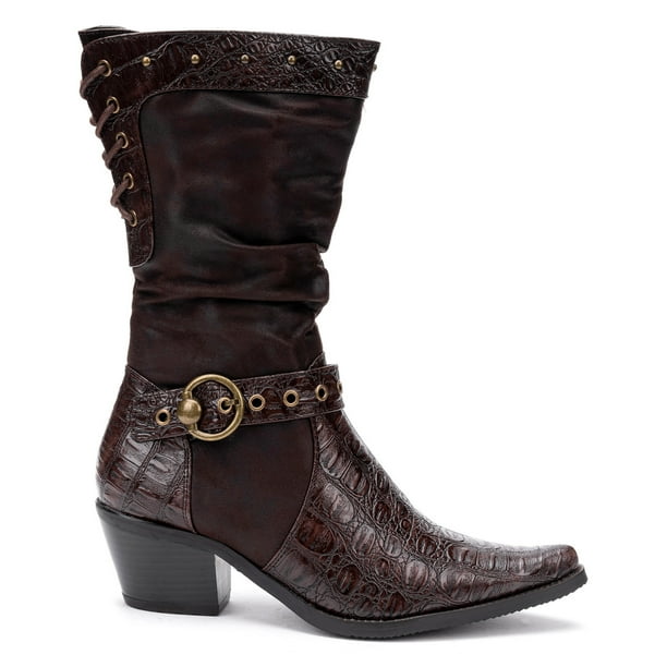 Bota Mujer Café oscuro Ellen Thunder Blue