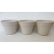 thumbnail image 1 of Set de 3 Maceteros Biodegradables Redondo Blanco, 1 of 3