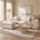 thumbnail image 1 of Sofa Seccional Izquirdo Luciano Resolte Indenpendiente Beige Rayado, 1 of 8