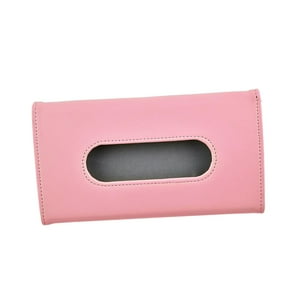 Genérico - Dispensador De Pañuelos Para Visera De Coche, Caja De Pañuelos Duradera De 9X5 Pulgadas, Servilletero Para Asiento Trasero, Color Rosa