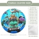 thumbnail image 2 of Mighty MonsterWheelies-theme Fitted Round Tablecloths Elastic Edged Table Covers Waterproof Table Cloth for Kitchen Holiday Party Tables Decor 120cm, 2 of 6