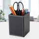 thumbnail image 5 of Organizador de escritorio negro de cuero PU KINGFOM 12 cm, 5 of 9