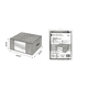 thumbnail image 2 of Caja Organizadora Plegable De Tela Gris Para Ropa Y Frazadas, 2 of 4