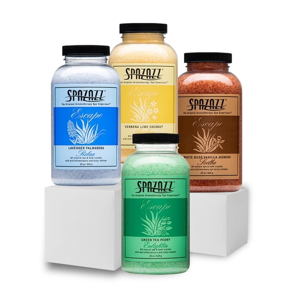 Sales de baño Spazazz – Paquete de 4 – Escapada de aromaterapia