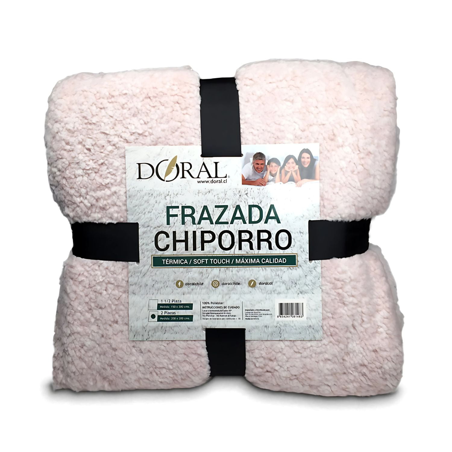 Doral - Frazada Chiporro Two Tones 2 Plazas Tonos Claros - Ps