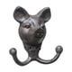 thumbnail image 2 of Figura De Cabeza De Animal Con Ganchos De Pared Para El Pasillo, Resistente Percha Para Llaves, Batas, 2 of 5