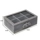 thumbnail image 5 of Caja De Te Porta Te Caja De Madera Para Te Gris 6 Divisiones, 5 of 7