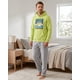thumbnail image 1 of Pijama Hombre Franela Estampado Bob Esponja Verde verde M, 1 of 7
