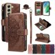 thumbnail image 1 of Para Samsung Galaxy S21 FE 5G Funda Tipo Billetera, 9 Ranuras para Tarjetas Bloqueo RFID Bolso Cruzado Cubierta de Cuero, Bolsillo con Cierre, Correa de Muñeca y Hombro Desmontable, Funda Protectora, 1 of 11