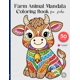 thumbnail image 1 of Libro de colorear de mandalas de animales de granja para niños, 50 diseños, 1 of 1